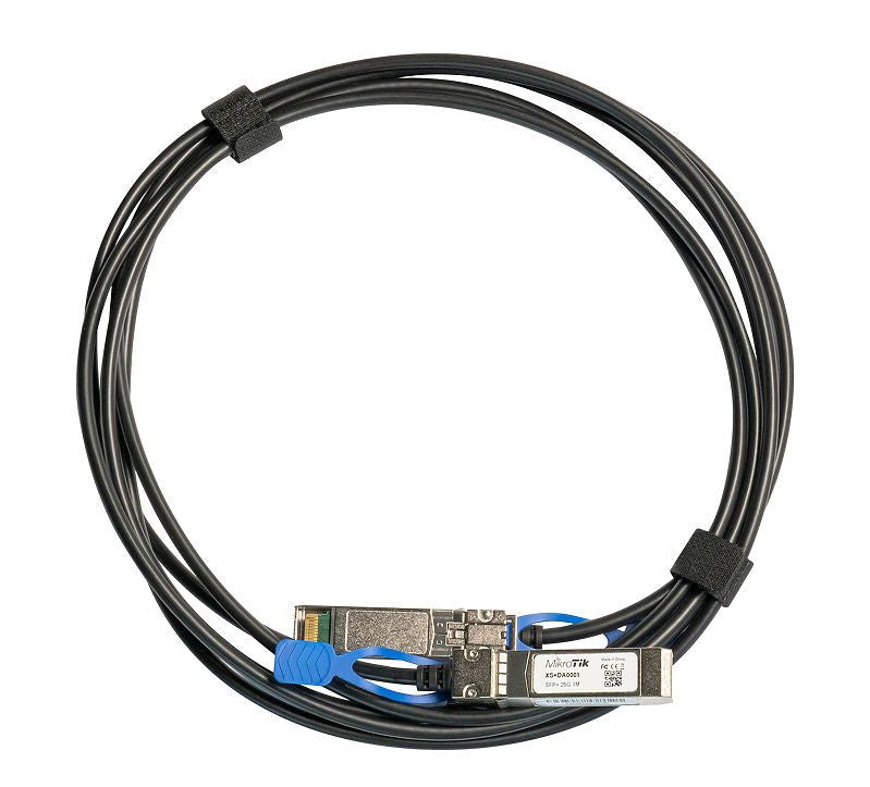 Server – muud tarvikud Mikrotik  25GBase Direct Attach Cable XS+DA0001 SFP/SFP+/SFP28, Maximum transfer distance 1 m, Supports SFP 1G/SFP+ 10G/25G SFP28, 25 Gbit/s