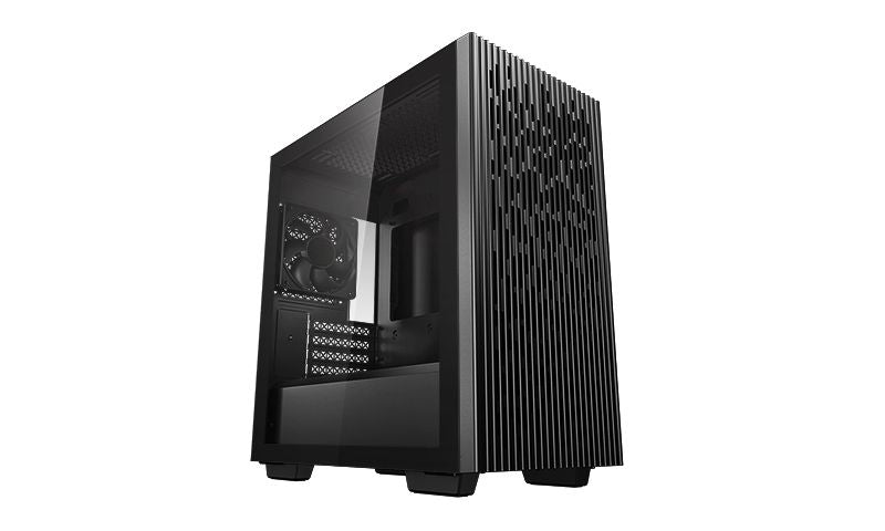 Корпус для компьютера Deepcool  MATREXX 40 3FS Black, Micro ATX, 4, USB 3.0 x 1; USB 2.0 × 1; Audio x 1, ABS+SPCC+Tempered Glass, Pre-installed: Rear: 1×120mm LED fan; Front:120mm×2 LED fan