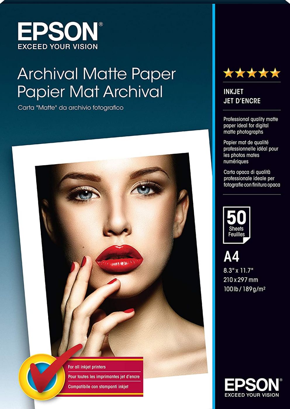 Офисные принадлежности EPSON  Archival Matte Paper - A4 - 50 Sheets A4