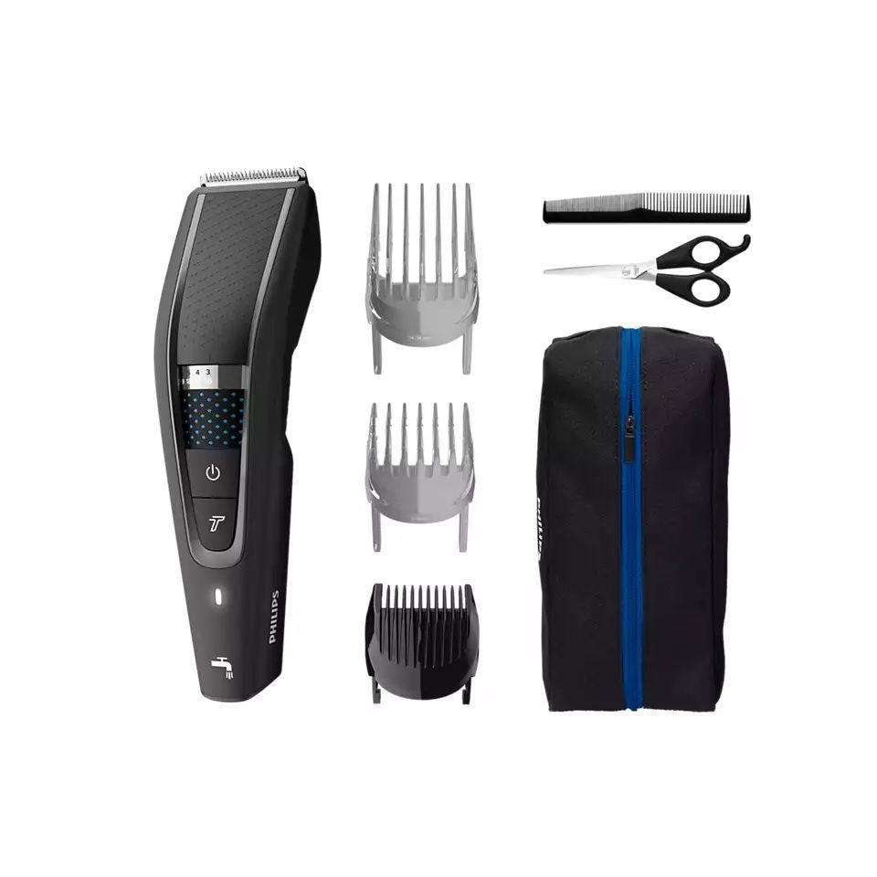 Триммер для волос Philips  Series 5000 Beard and Hair Trimmer HC5632/15 Cordless or corded, Number of length steps 28, Step precise 1 mm, Black