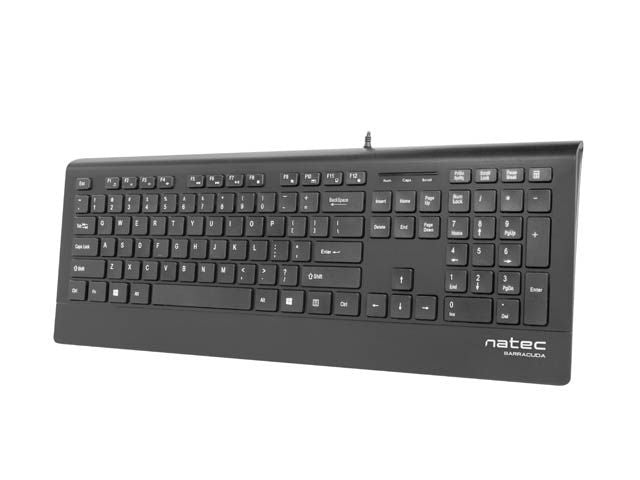 Arvuti klaviatuur Natec  Keyboard, Barracuda, US Layout, Slim