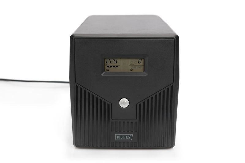 Serverid Digitus  Line-Interactive UPS DN-170074, 1000VA, 600W, 2x 12V/7Ah battery, 4x CEE 7/7 outlet, 2x RJ45, 1x USB 2.0 type B, 1x RS232, LCD, Simulated Sine Wave, 338x150x162mm, 7.8kg