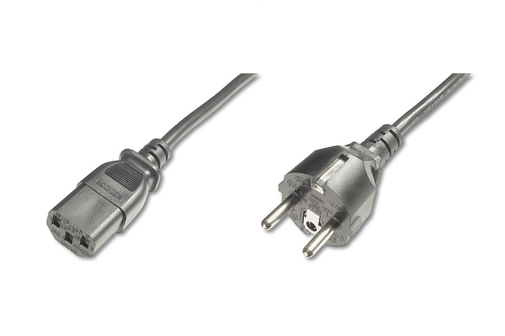 Кабель Digitus  Power Cord, Schuko (CEE 7/7) - C13 M/F, H05VVF3G 0.75qmm 1.2 m, Black