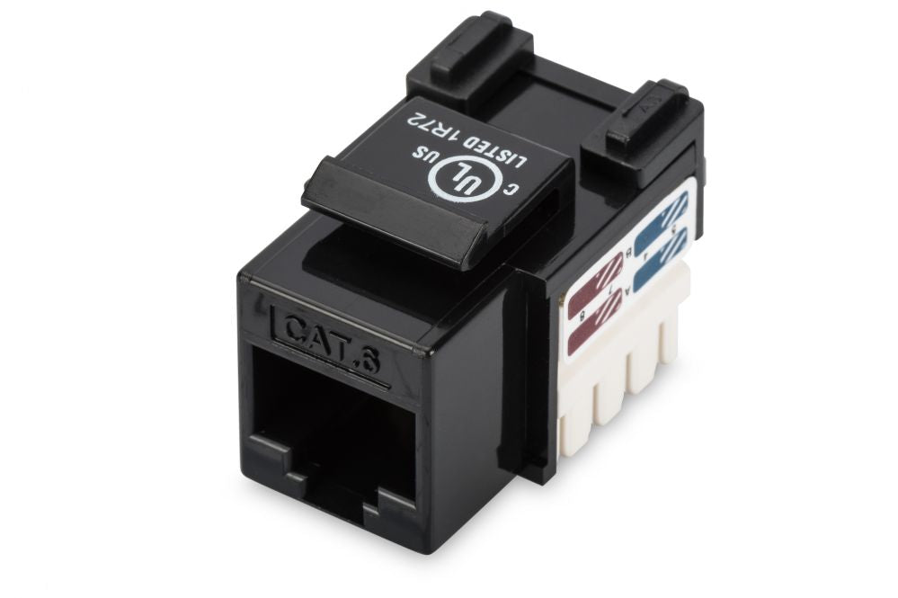 Üleminek Digitus  Class E CAT 6 Keystone Jack  DN-93601 Unshielded RJ45 to LSA, Black