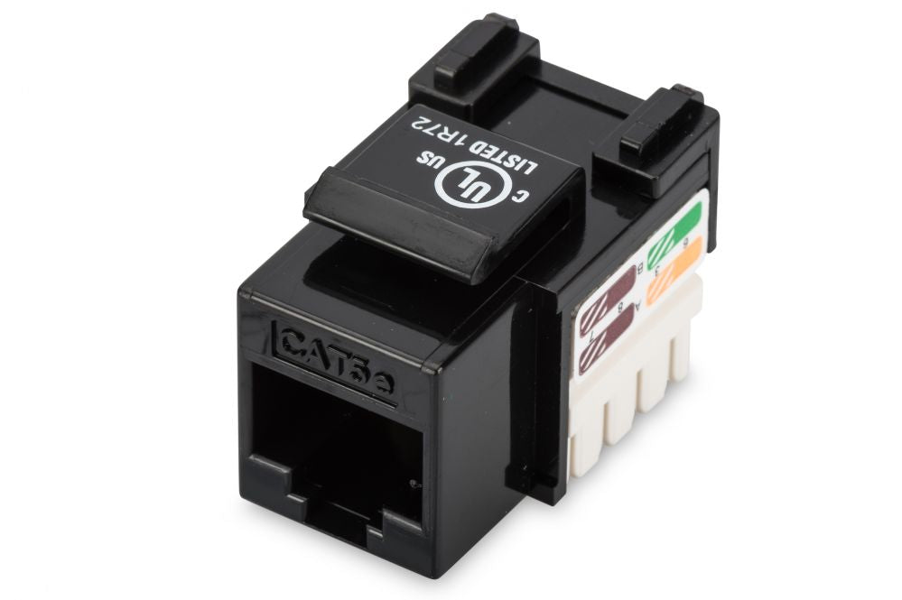 Переходник Digitus  Class D CAT 5e Keystone Jack DN-93501 Unshielded RJ45 to LSA, Black