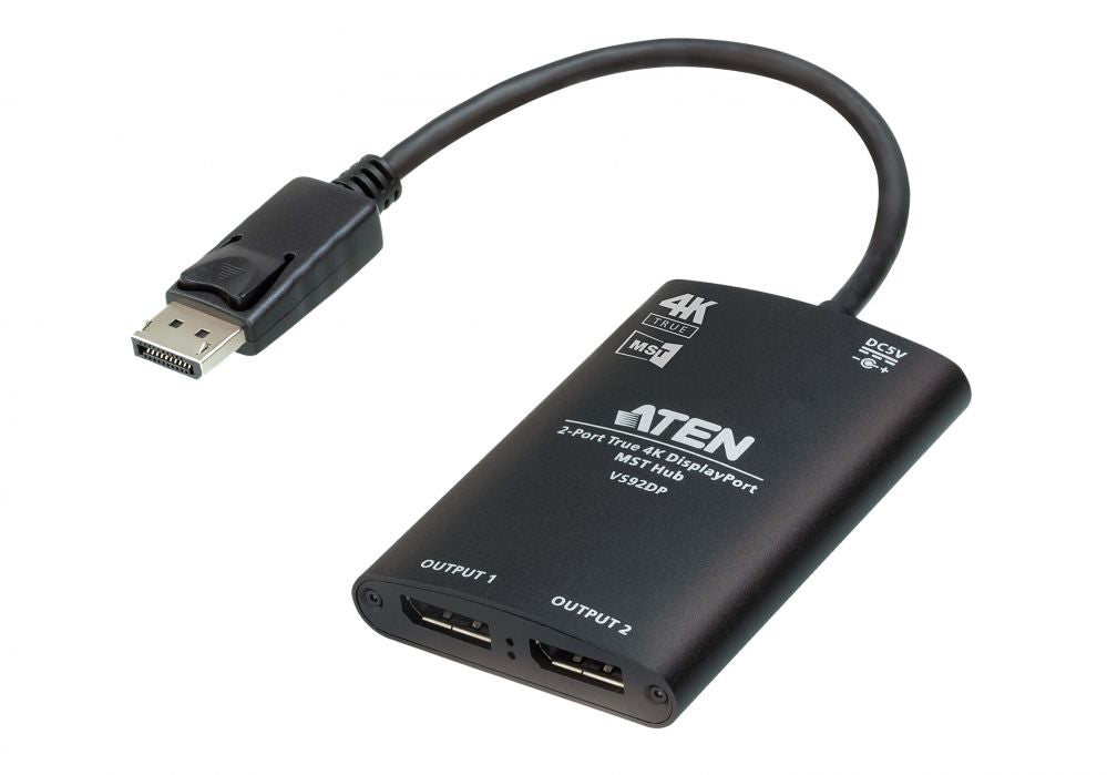 Server – muud tarvikud Aten  DisplayPort to 2 DisplayPort VS92DP-AT Black