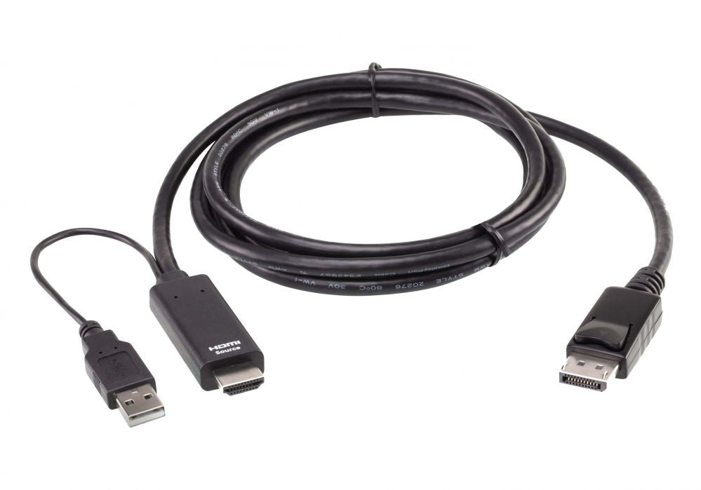 Server - Other Accessories Aten  2L-7D02HDP True 4K 1.8M HDMI to DisplayPort Cable