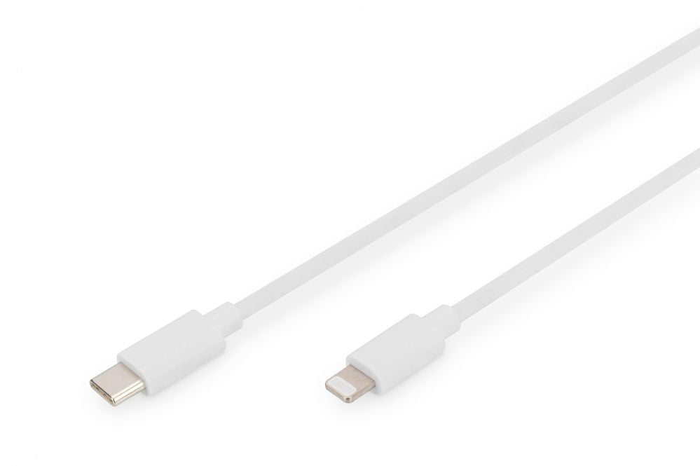 Кабель Digitus  Lightning to USB-C data/charging cable DB-600109-020-W USB-C to Lightning, USB C, Apple Lightning 8-pin, 2 m