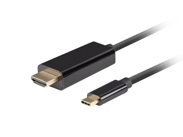 Üleminek Lanberg  USB-C to HDMI Cable, 1 m 4K/60Hz, Black
