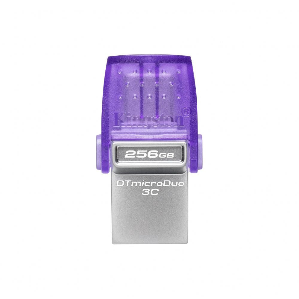 Flash drive Kingston  DataTraveler DT Micro Duo 3C 256 GB, USB Type-C and Type-A, Purple