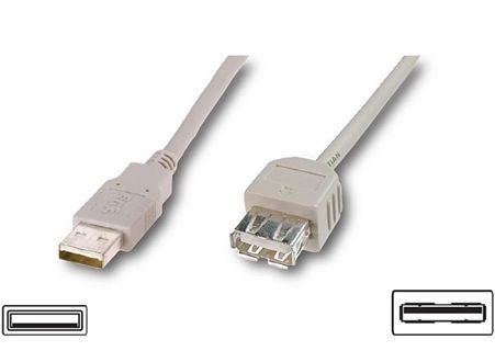 Kaabel Logilink  USB 2.0 extensio cable, USB A female, USB A male, 3 m, Grey
