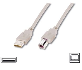 Kaabel Logilink  USB 2.0 connection cable  USB A male, USB B male, 3 m, Black