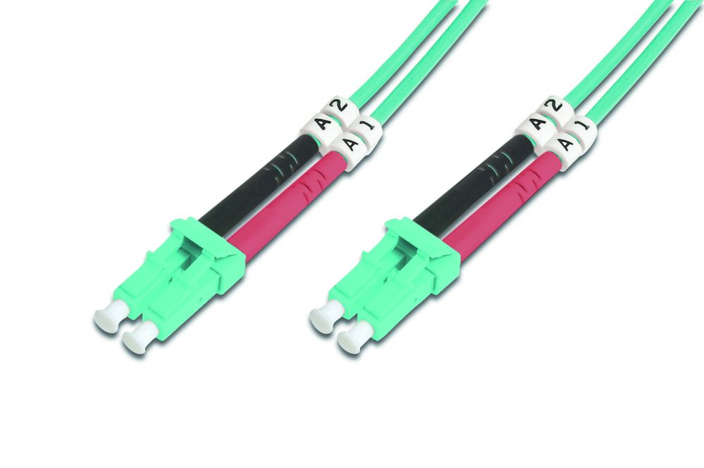 Cable Digitus  Patch Cord FO, LC to LC MM OM3 50/125 µ, 1m