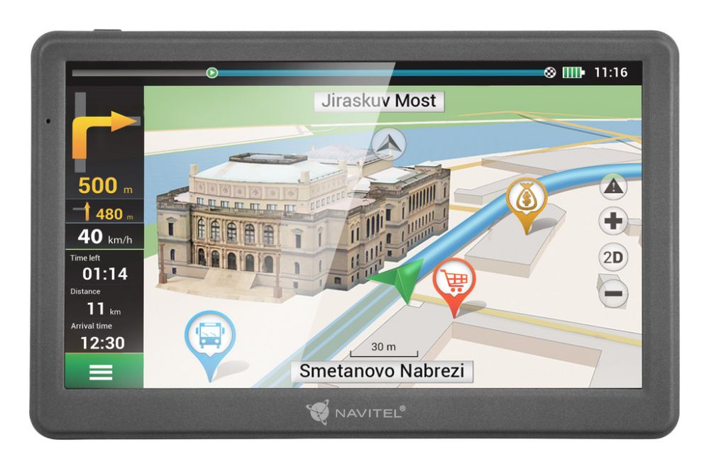 Автомобильная навигация Navitel  GPS Navigation MS700 800 х 480 pixels, GPS (satellite), Maps included