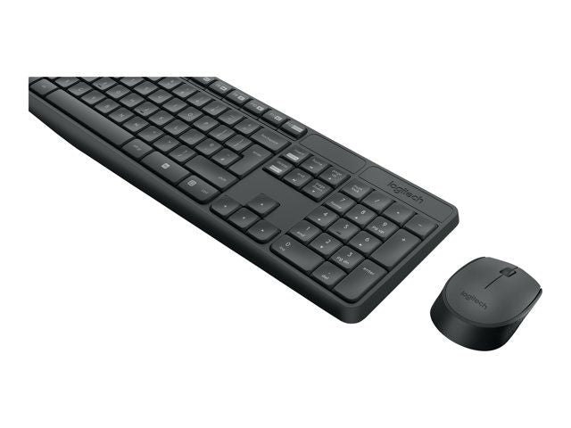 Компьютерная клавиатура Logitech  MK235 Keyboard and Mouse Set, Wireless, Mouse included, Batteries included, US, Black, 475 g