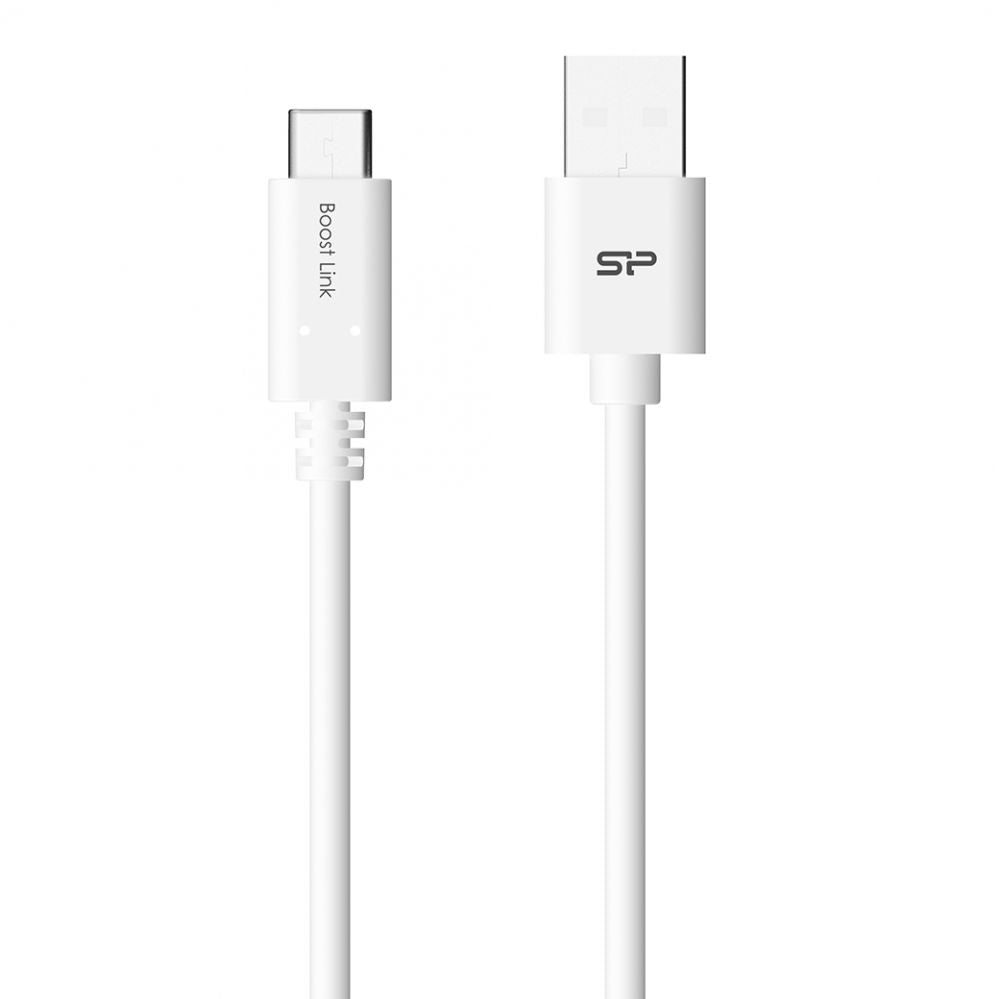Kaabel Silicon power  USB A to Micro USB-C cable LK10AC White