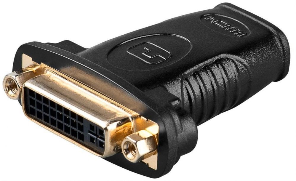 Üleminek Goobay  HDMI/DVI-I adapter, gold-plated 68690