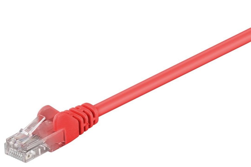 Cable Goobay  CAT 5e patch cable, U/UTP 68369 3 m, Red