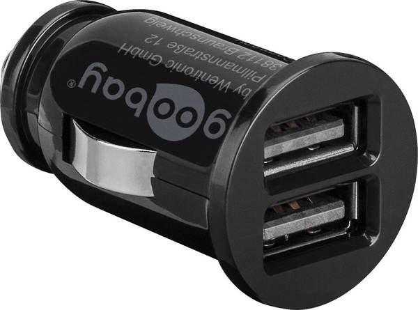 Routers Goobay Dual USB car charger 58912 USB 2.0 port A, 3.1 A, 12 V