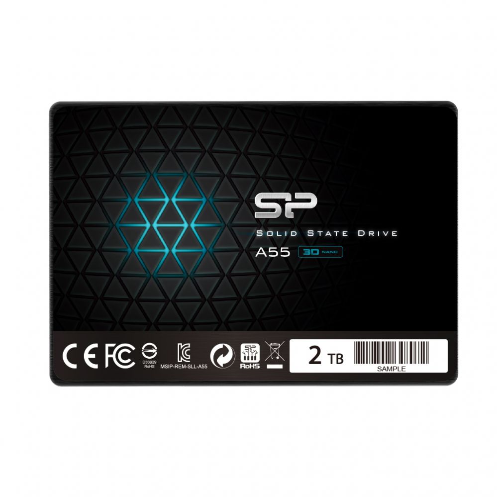 Hard drive SSD Silicon power  Ace A55 2000 GB, SSD form factor 2.5", SSD interface SATA III, Write speed 530 MB/s, Read speed 560 MB/s