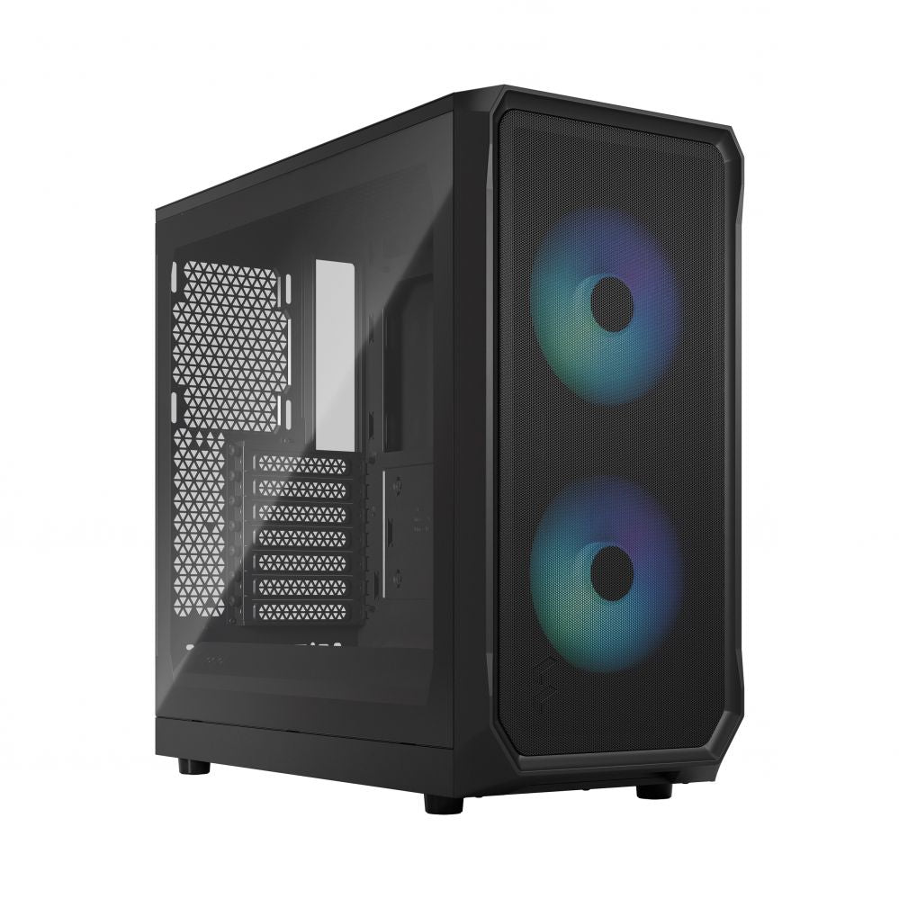 Корпус для компьютера Fractal Design  Focus 2 RGB Black TG Clear Tint, Midi Tower, Power supply included No