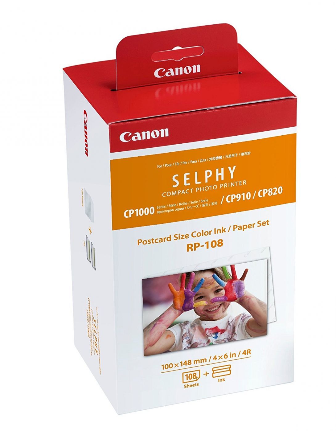 Printer accessories Canon  Color Ink/Paper Set for SELPHY CP1300 Printer RP-108