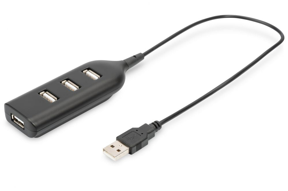Kaabel Digitus  USB 2.0 Hub, 4-Port, Bus Powered 4 X USB A/F AT Connected Cable AB-50001-1