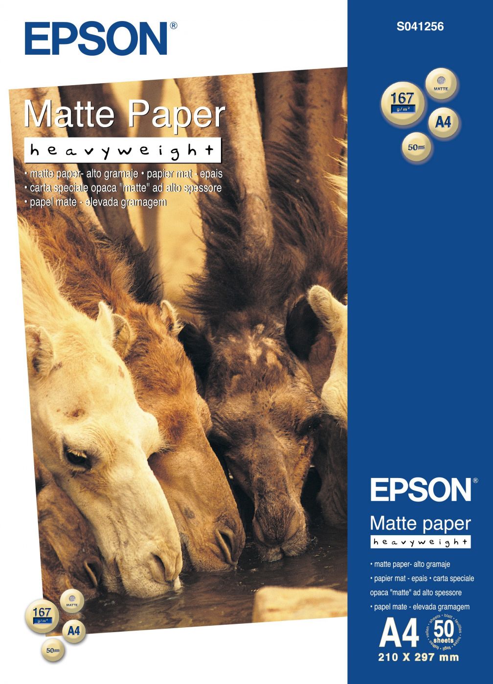 Office supplies EPSON  Matte Paper Heavy Weight, DIN A4, 167g/mÂ², 50 Sheets