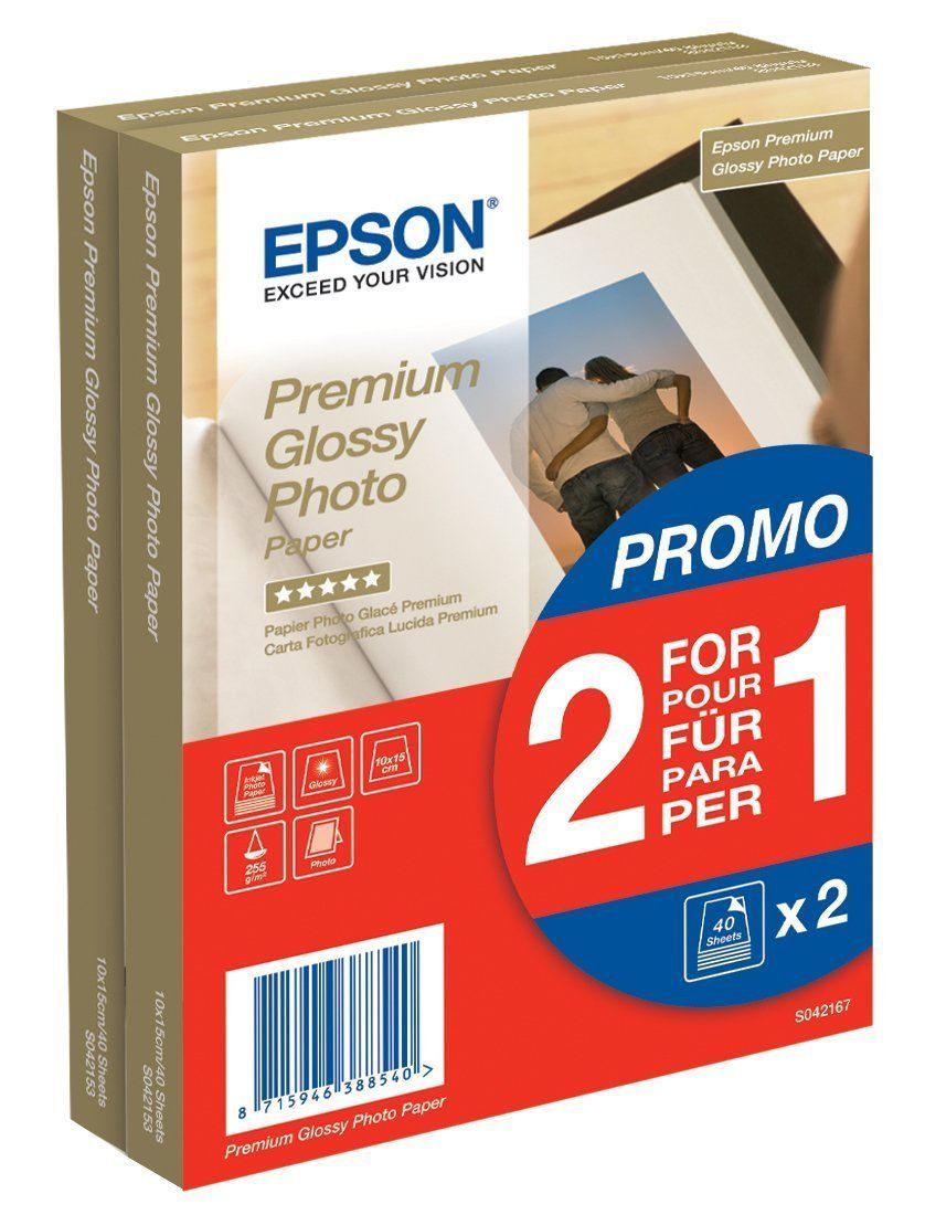 Kontoritarbed EPSON  Premium Glossy Photo Paper 10x15, 255 g/m²