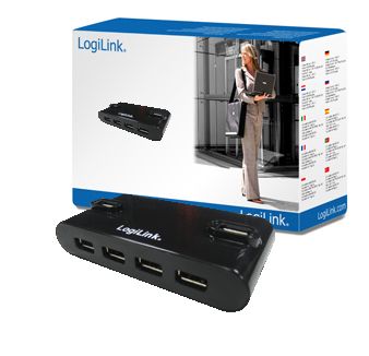 Ruuterid Logilink  USB 2.0 Hub-4 port whit power adapter