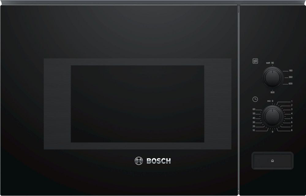 Microwave Bosch  Microwave Oven BFL520MB0 20 L,  Rotary knob, 800 W, Black, Built-in, Defrost function