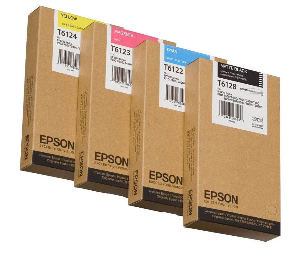 Аксессуары и расходные материалы EPSON  T612200 Ink cartrige, Cyan, Singlepack, 220 ml
