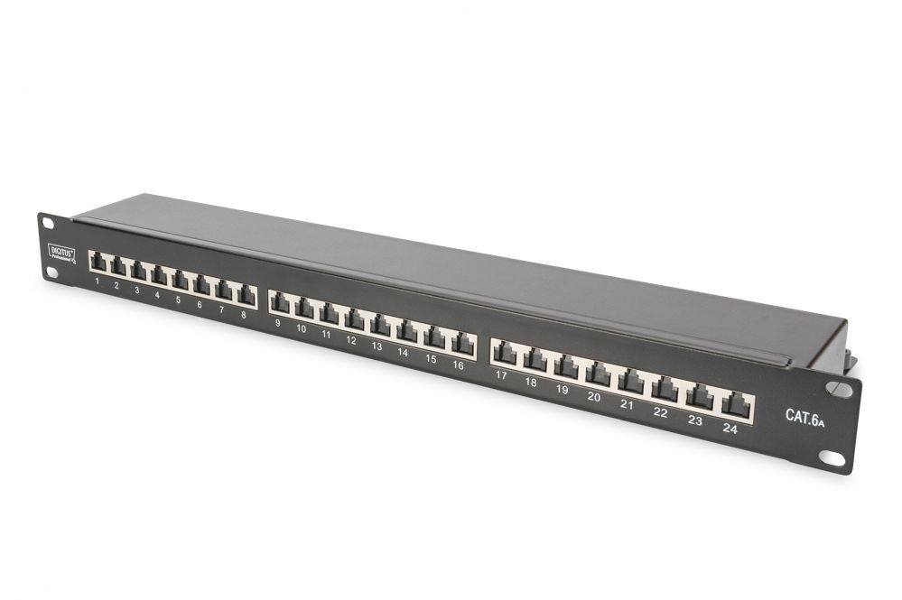 Üleminek Digitus  CAT 6A Patch Panel, RJ45, 8P8C, RJ45 shielding (Tinned bronze)