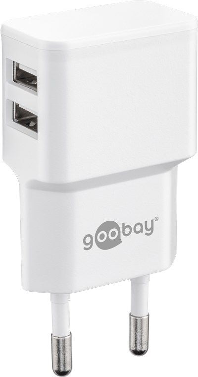 Ruuterid Goobay  Dual USB charger  44952  2.4 A,  2 USB 2.0 female (Type A), White, 12 W