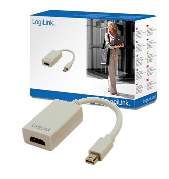 Üleminek Logilink  Adapter Mini DisplayPort to HDMI with Audio: HDMI A, Mini DisplayPort