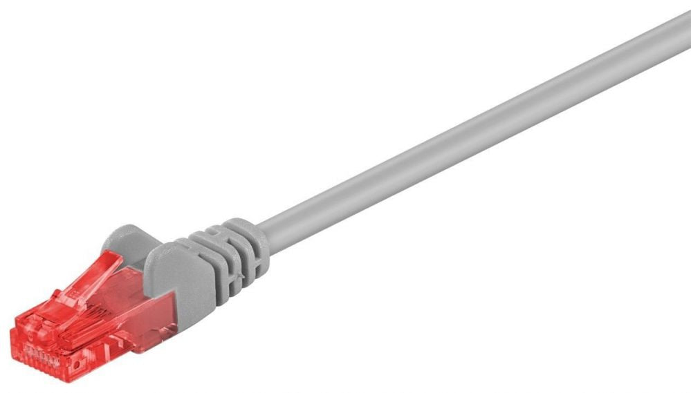 Kaabel Goobay  95250 CAT 6 patch cable, U/UTP, grey, 0.25 m