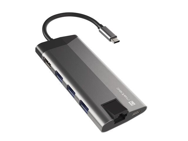 Üleminek Natec  USB-C Multiport Adapter 	NMP-1690 0.15 m, Grey, USB Type-C