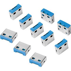 Muu arvutitarvik Logilink  10 Locks AU0046 Blue