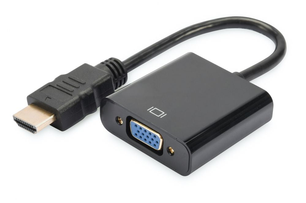 Переходник Digitus  HDMI to VGA converter adapter 	DA-70461 Black