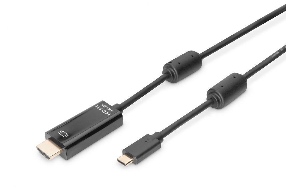Kaabel Digitus  USB Type-C adapter cable, Type-C to HDMI A M/M, 2.0m, 4K/60Hz, 18GB, bl, gold