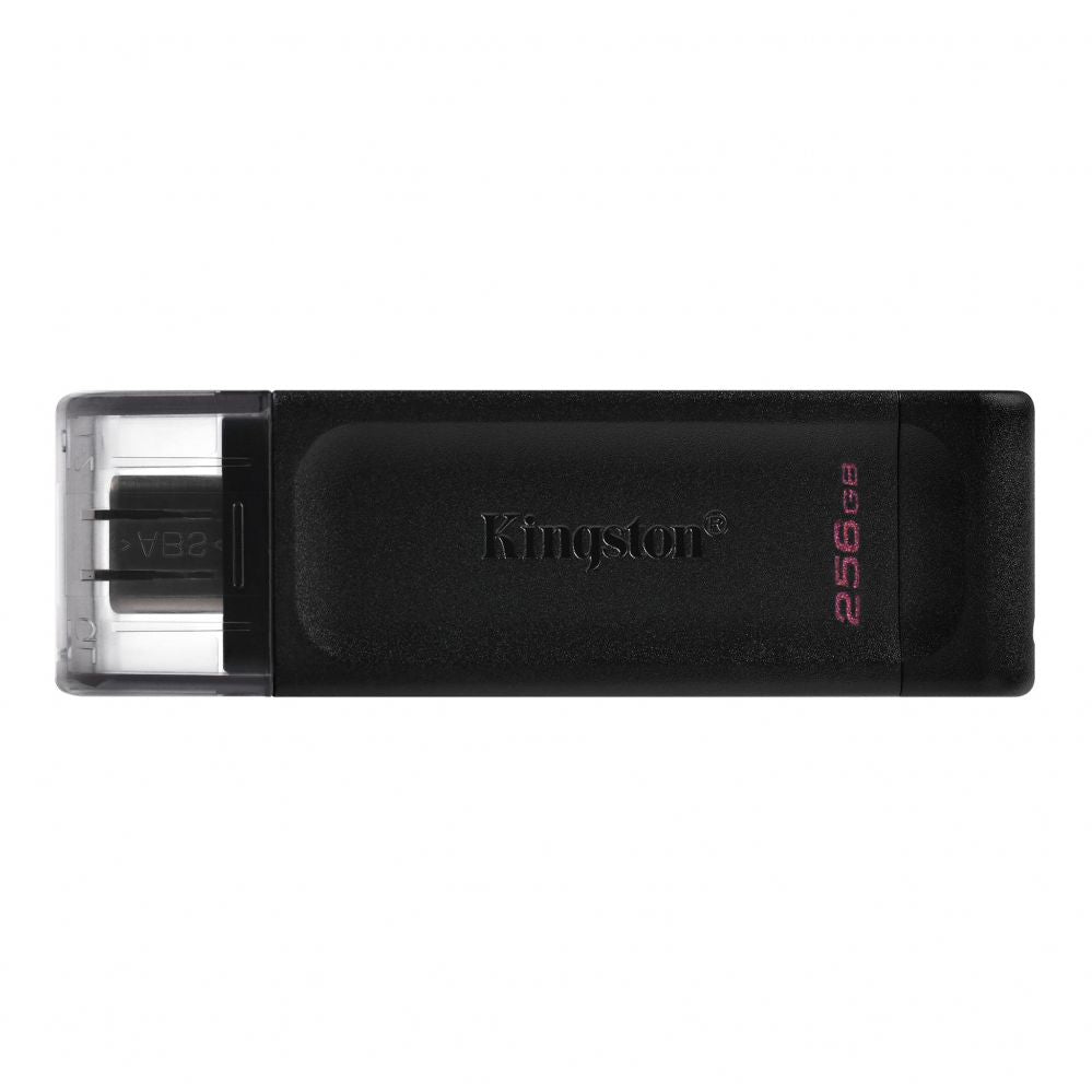 Флеш-накопитель Kingston  USB Flash Drive DataTraveler 70 256 GB, USB 3.2 Gen 1 Type-C, Black