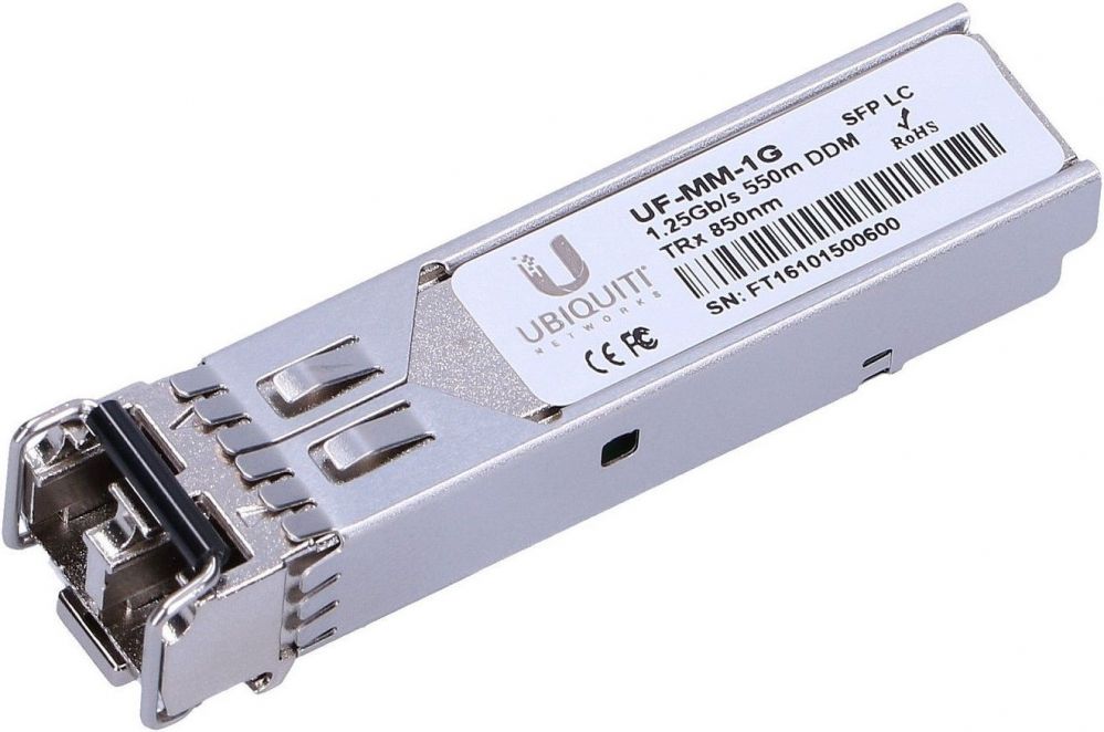 Сервер - Прочие аксессуары UBIQUITI  UF-MM-1G SFP, Multi-Mode Fiber, Dual LC, 10/100/1000 Mbit/s, Wavelength 850 nm, Maximum transfer distance 550 m, (2-Pack), 0 to +70C