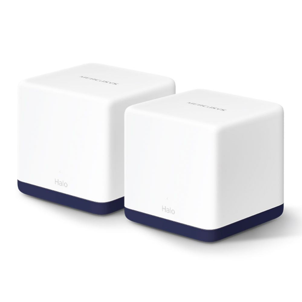 Ruuterid MERCUSYS  AC1900 Whole Home Mesh Wi-Fi System Halo H50G (2-Pack) 802.11ac, 600+1300 Mbit/s, Ethernet LAN (RJ-45) ports 3, Mesh Support Yes, MU-MiMO Yes, White