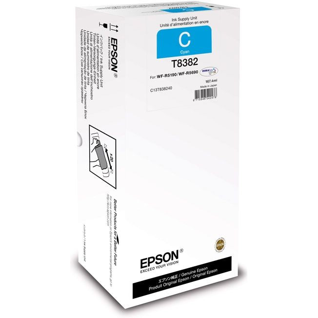 Tarvikud ja tarvikud EPSON  Cartridge C13T838240 Ink cartridge, Cyan