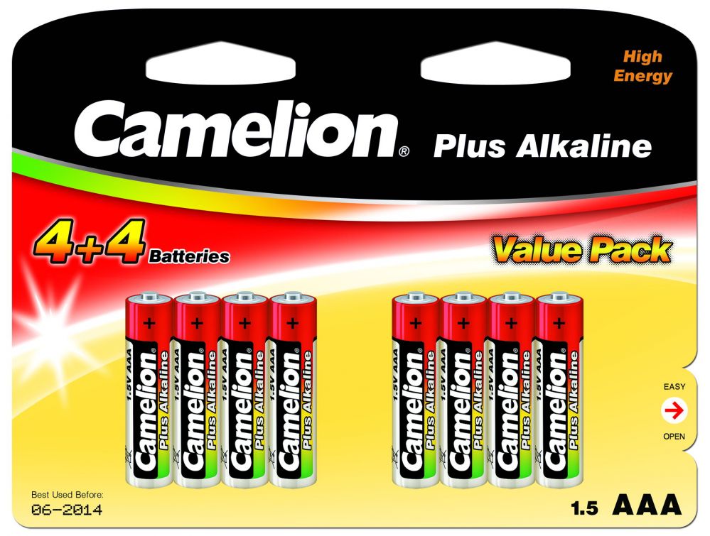 Muu arvutitarvik Camelion  AAA/LR03, Plus Alkaline, 8 pc(s)