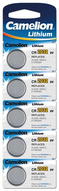 Muu arvutitarvik Camelion  CR2032-BP5 CR2032, Lithium, 5 pc(s)