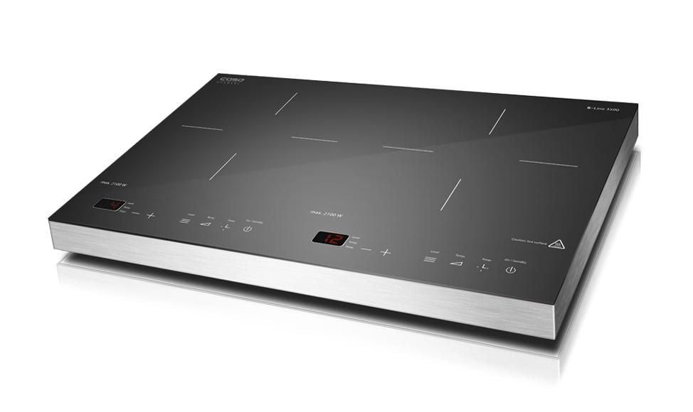 Elektriline ahi Caso  Free standing table hob S-Line 3500 Number of burners/cooking zones 2, Sensor-Touch, Black, Induction