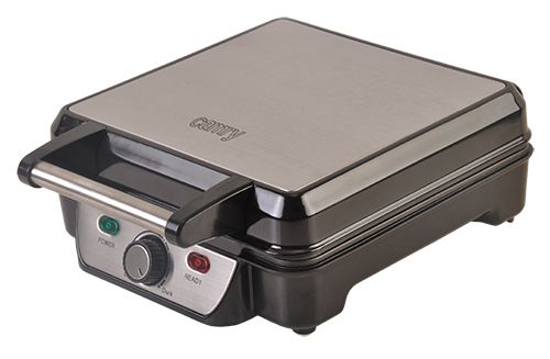 Röster Camry  Waffle maker CR 3025 1150 W, Number of pastry 4, Belgium, Black/Stainless steel