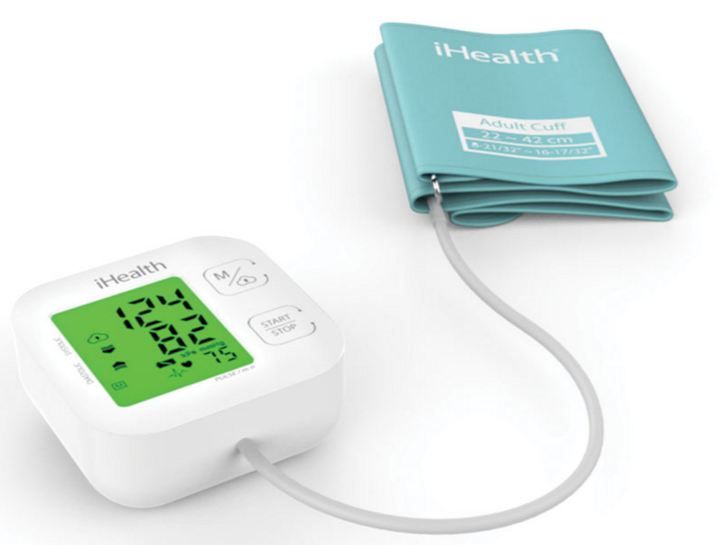 Muud kaubad iHealth  Track KN-550BT Wireless Bluetooth connection, White/Blue, Weight 438 g, Calculation of blood pressure (systolic and diastolic), Calculation of heart rate, Automatic