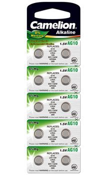 Другой аксессуар для компьютера Camelion  AG10/LR54/LR1131/389, Alkaline Buttoncell, 10 pc(s)